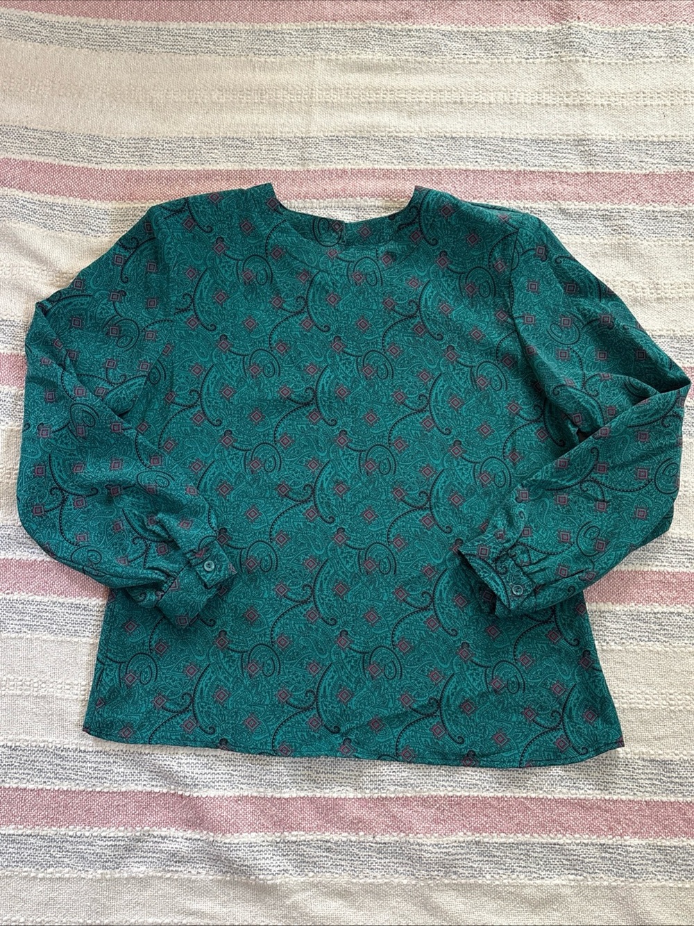 Vintage Sophisticates Petites by Jonathan Martin Blouse Shirt Top Size 12